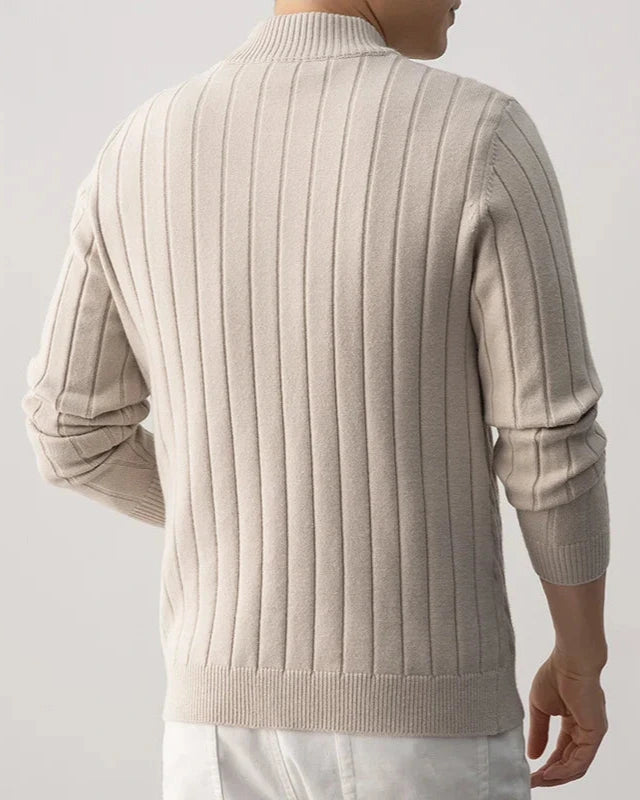 Giulio Wool Zip Cardigan