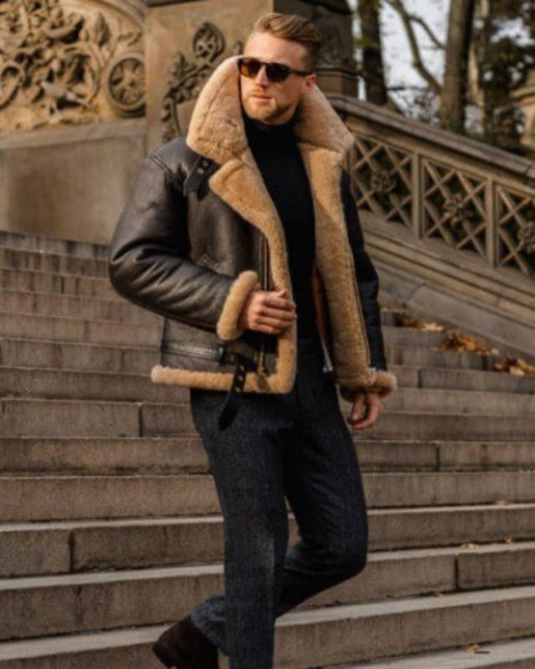 Cardiff™ | Aviator Sheepskin Jacket