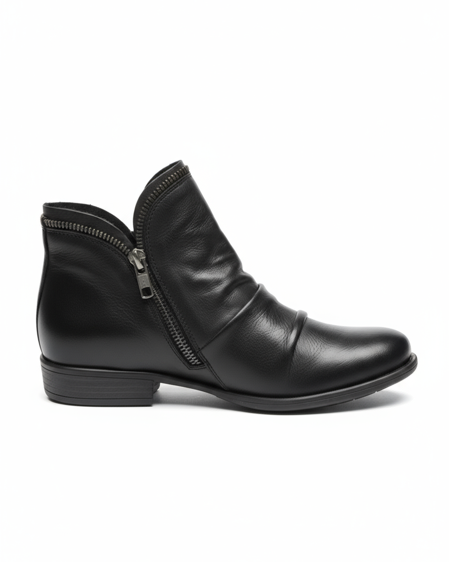 verve leather zip boots