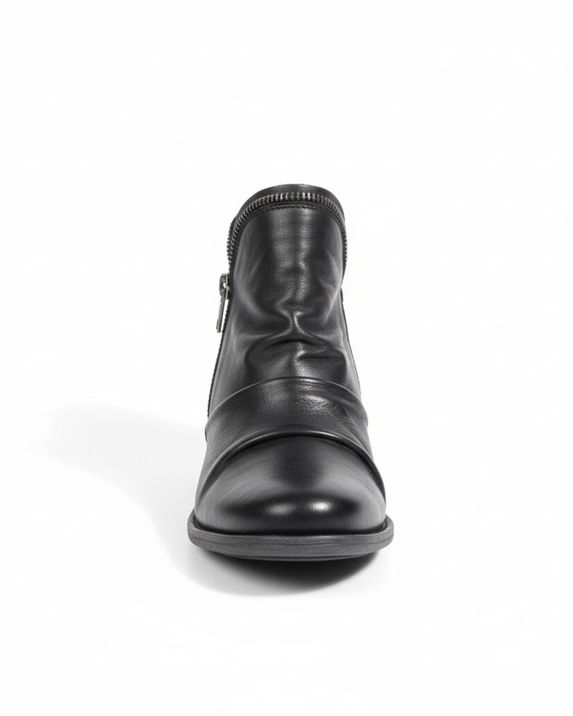 verve leather zip boots