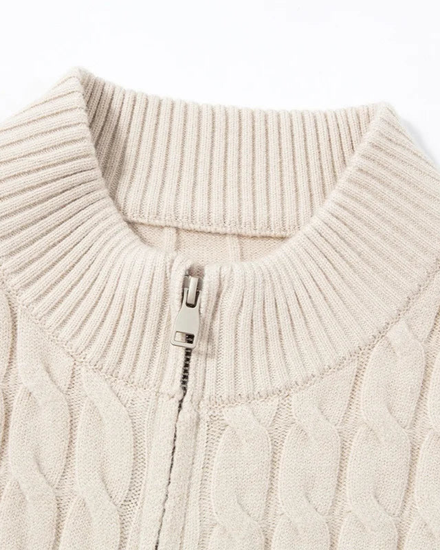 Giulio Wool Zip Cardigan