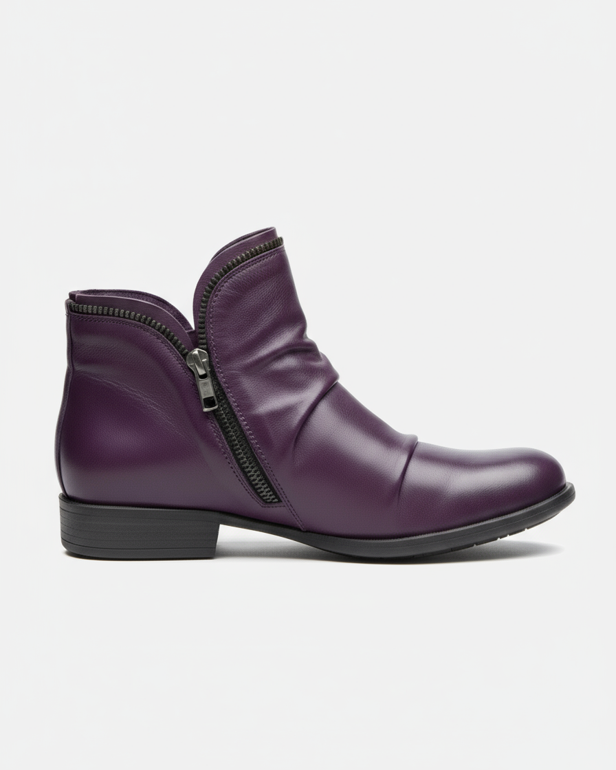 verve leather zip boots