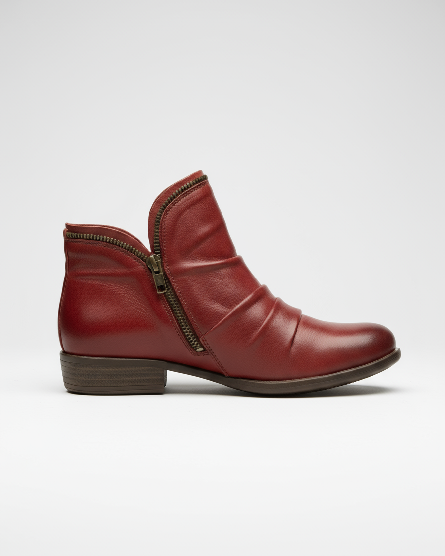 verve leather zip boots